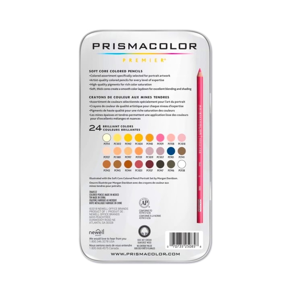 Prismacolor Premier Colored Pencils Portrait Set Soft Core 24 Pack NEW!! - Picture 2 of 3